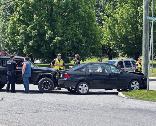 Two-Vehicle Crash at Intersection